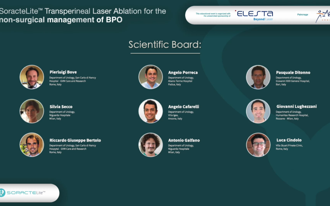 SoracteLite Transperineal Laser Ablation for the management of BPO – Registrazione integrale dell’evento